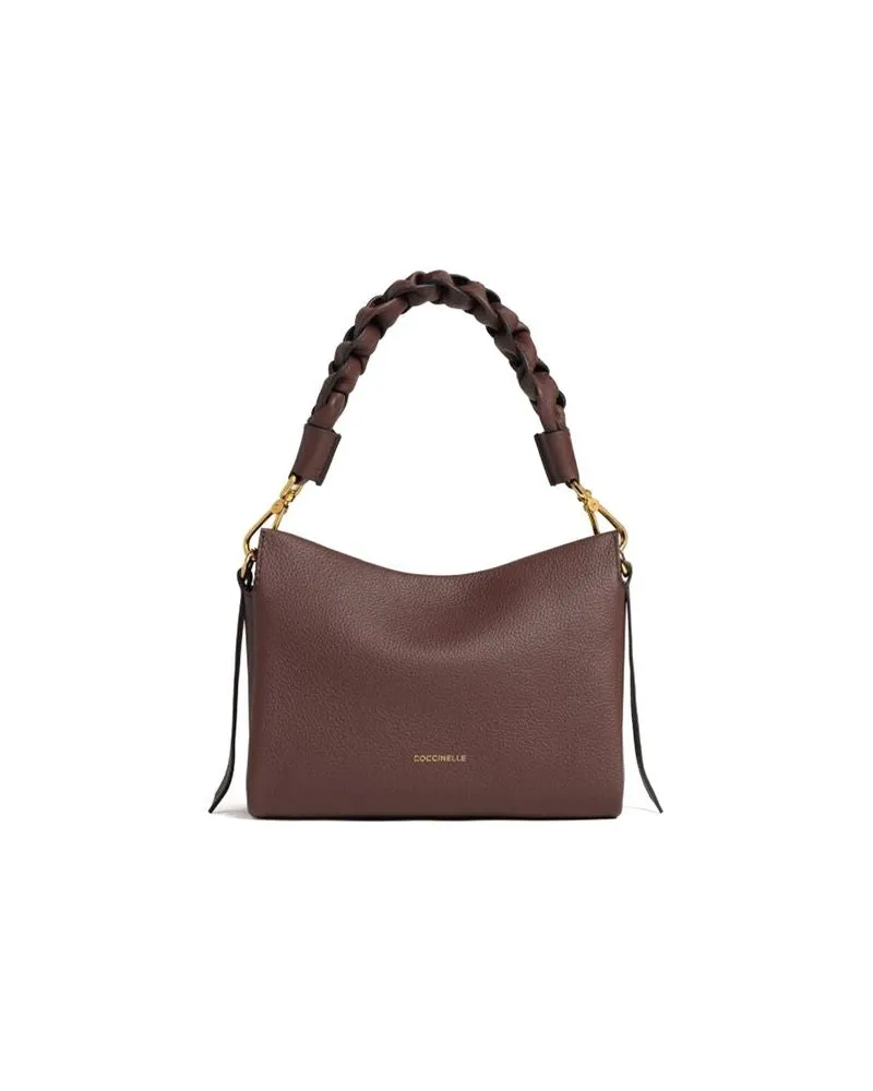 Coccinelle Women's Top Handle Bag Berry-Winter Rose Bovine Leather - Top-Handle-Bags Berry/winter Brown