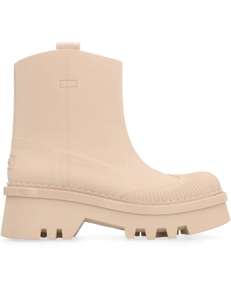 Chloé Women's Raina Rubber Boots Skin Beige