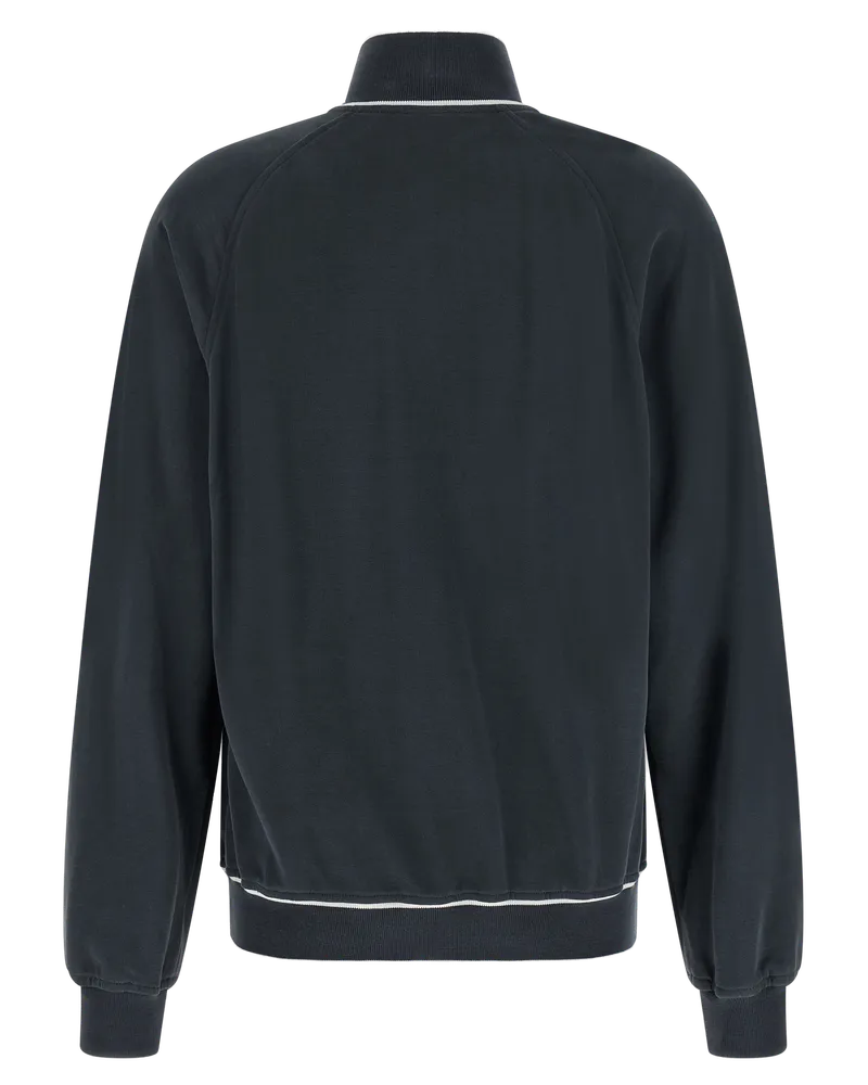 Brunello Cucinelli Women Blue Cotton Sweatshirt Clothing Black