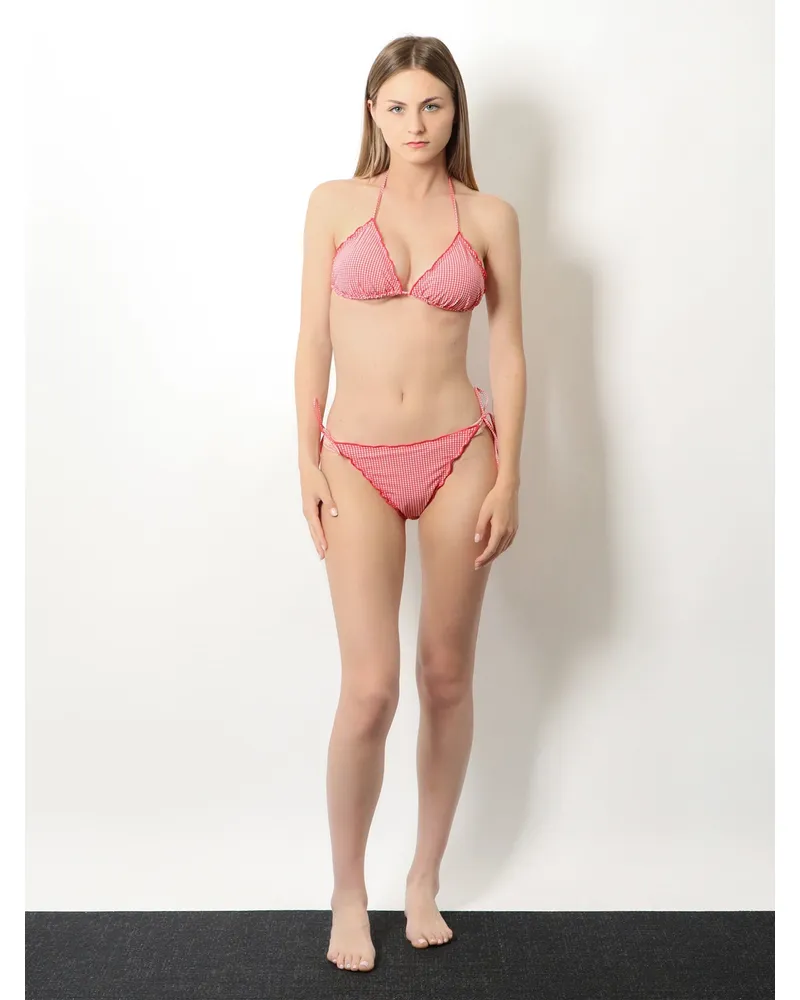MC2 Saint Barth Women's Nylon Bikini Sagitami Red Polyamide Swimwear Sea Clothing Red