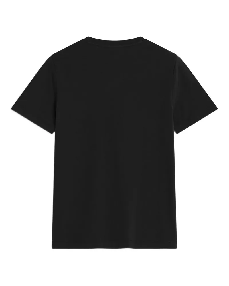 Kitsuné Fox Head Logo Patch T-shirt — Black Black