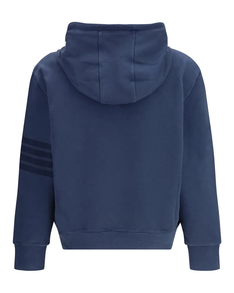 Thom Browne Men's Cotton Hoodie Navy Sweatshirts Sweater Navy