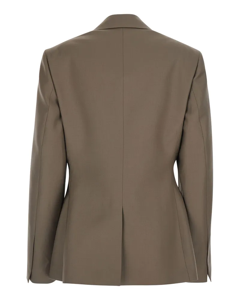 Róhe Women's Double-Breasted Wool Jacket Brown Virgin Blazers Brown