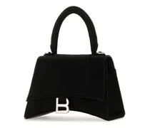 Hourglass Top Handle Bag — Black
