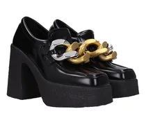 Eco Leather Chunky Platform Loafer — Black