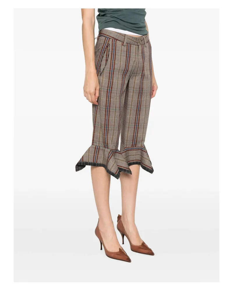 Vivienne Westwood Plaid Cropped Trousers 