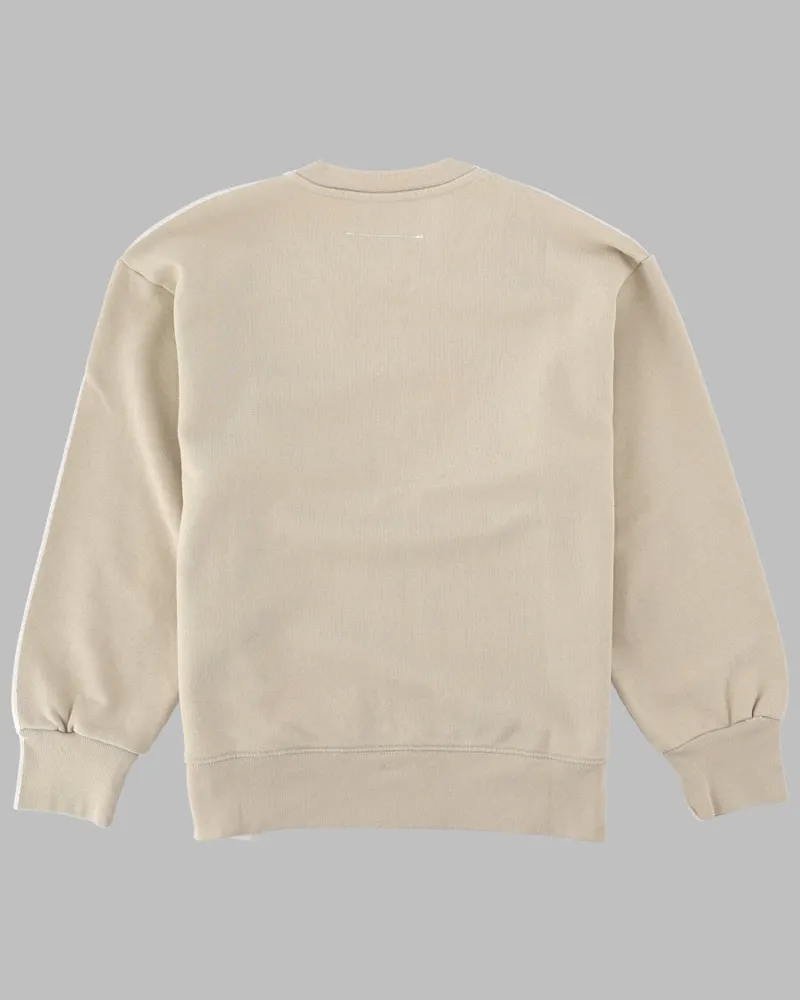 Maison Margiela Logo-Print Cotton Sweatshirt — White White