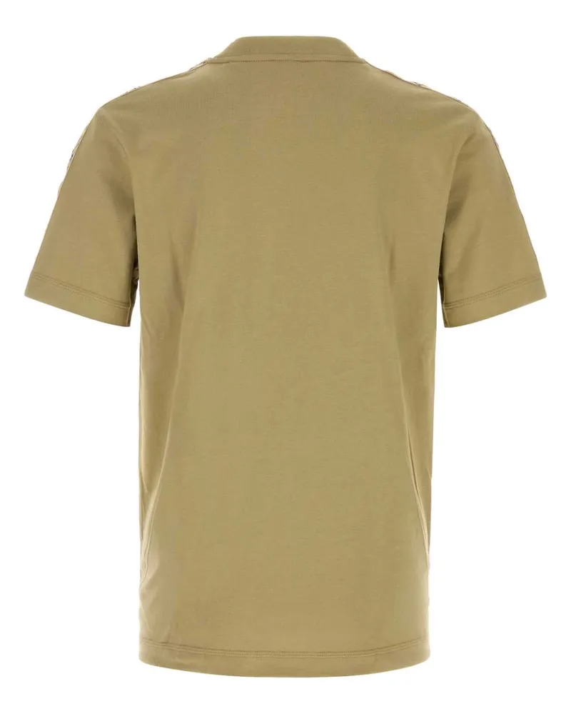 Burberry Men Khaki Cotton T-Shirt Sparrowbeige Beige