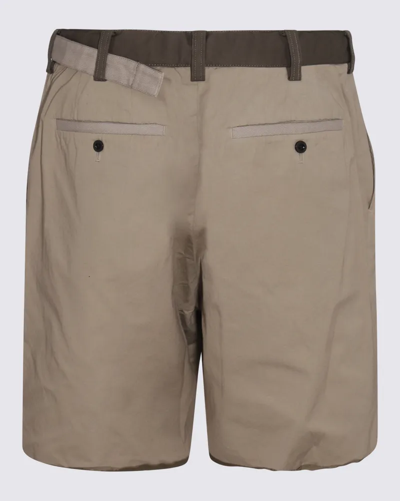 Sacai Men's Shorts Khaki _co Beige