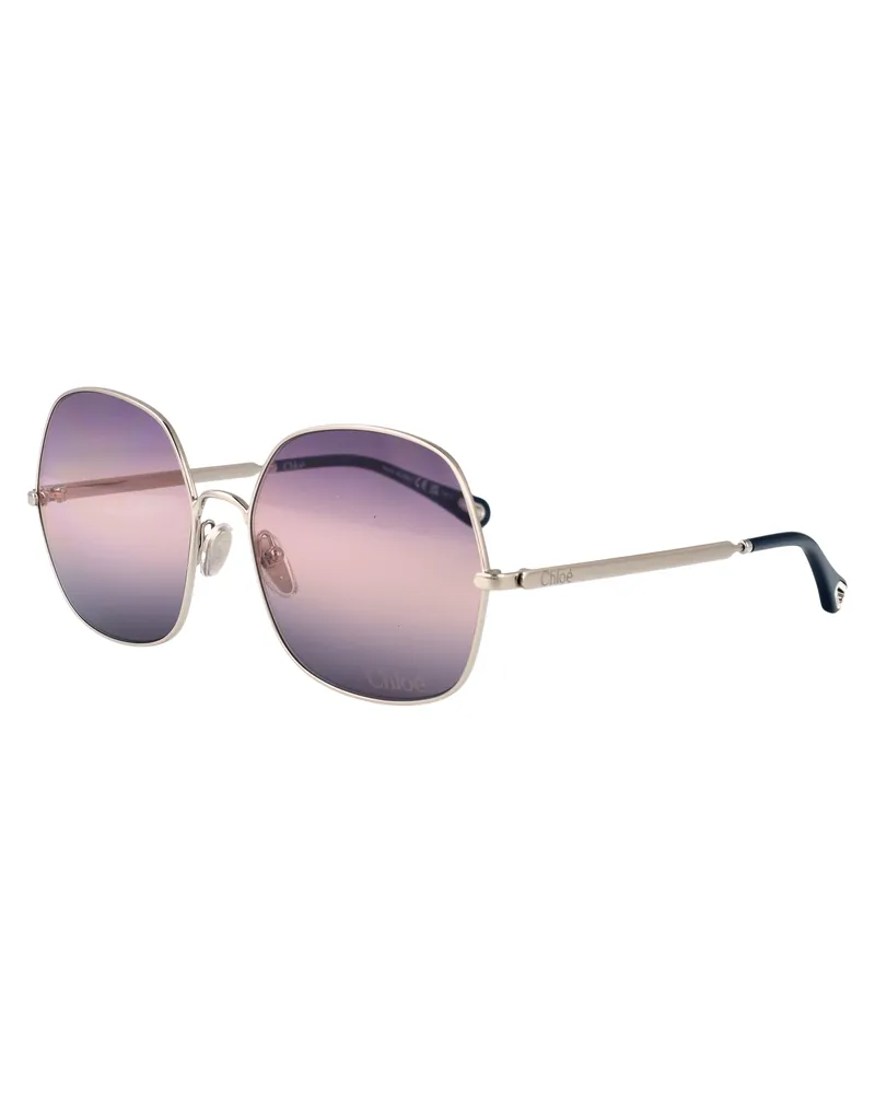 Chloé Women's Sunglasses Ch0282s Silver-Violet Silver-Silver-Violet Metal Silver/silver/violet Silver