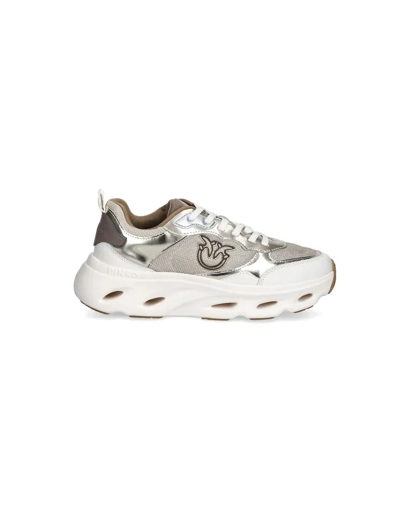 Pinko Women's Sneakers Platinum Footwear Sports Platinum