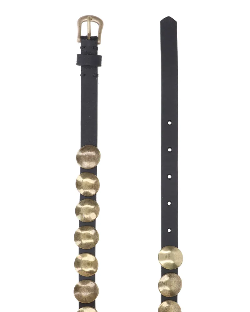 Golden Goose Women's Belts Black Cow Leather Black