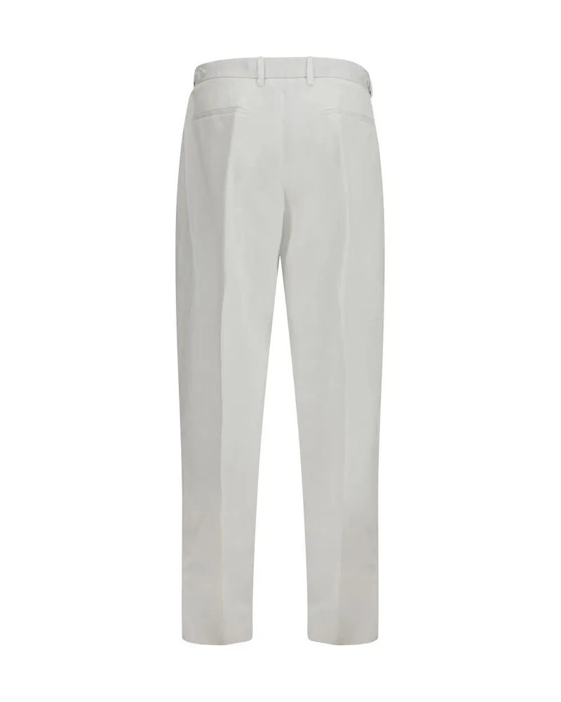 Dolce & Gabbana Men's White Cotton Casual Pants White