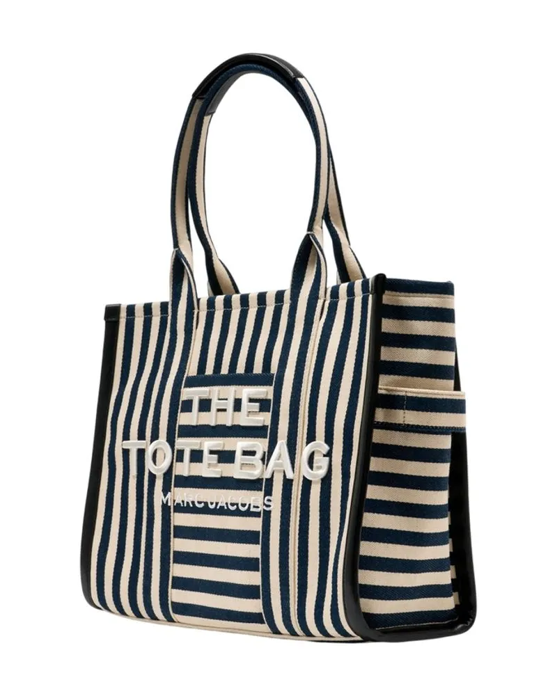 Marc Jacobs Women's The Large Tote -  Cotton Blue Bags Totes-Shopping-Bags Navy