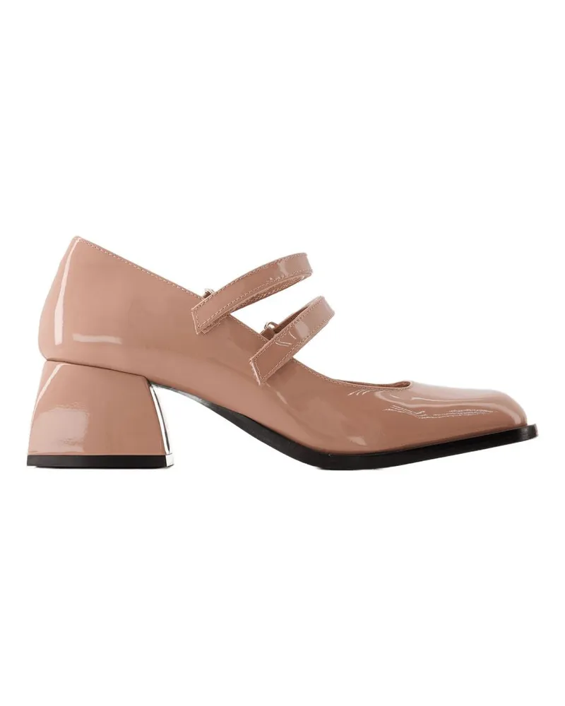 NODALETO Women's Bulla Bacara Pumps Pink Leather Pink