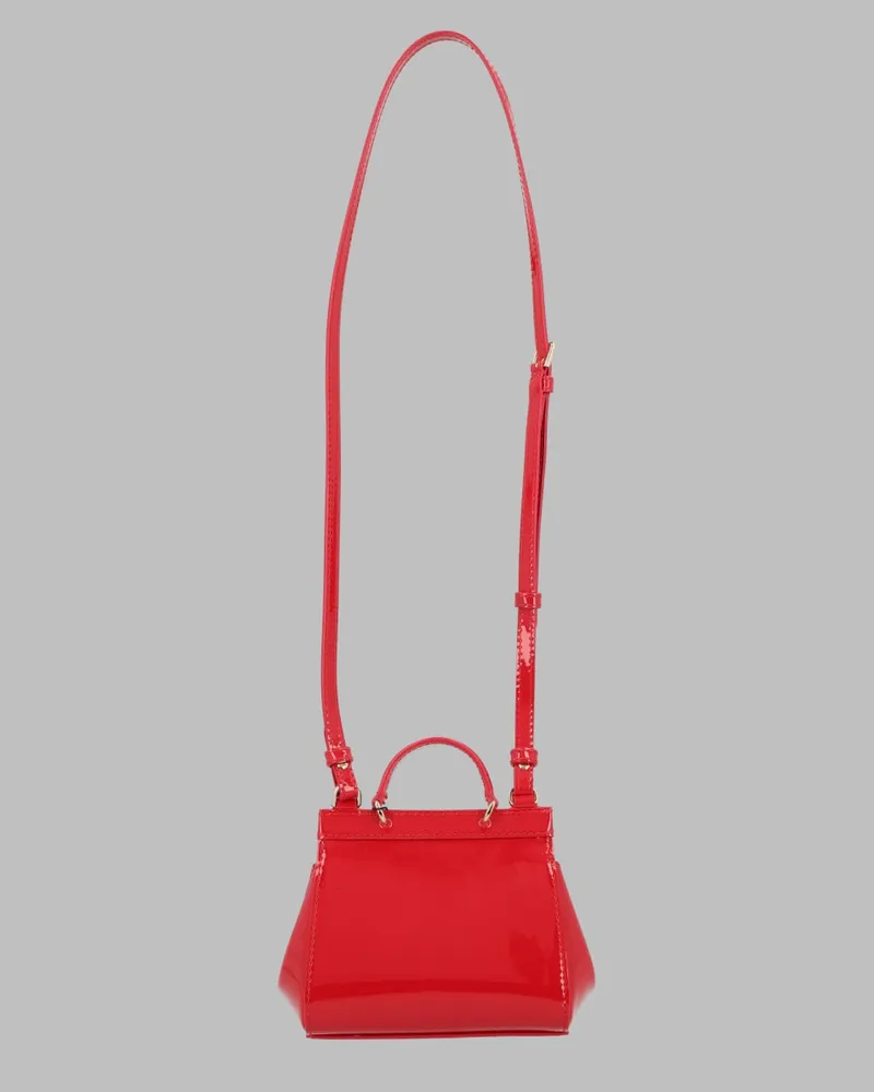 Dolce & Gabbana Patent Leather Shoulder Bag — Red Red