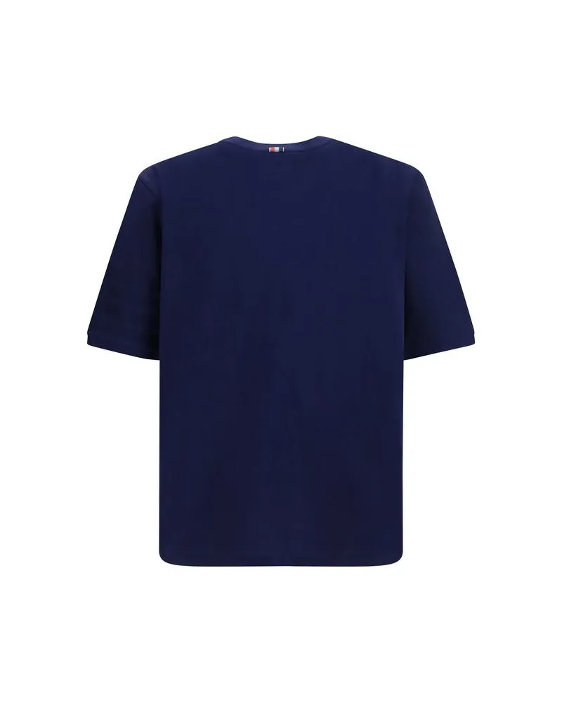 Thom Browne Cotton Jersey T-Shirt — Navy 