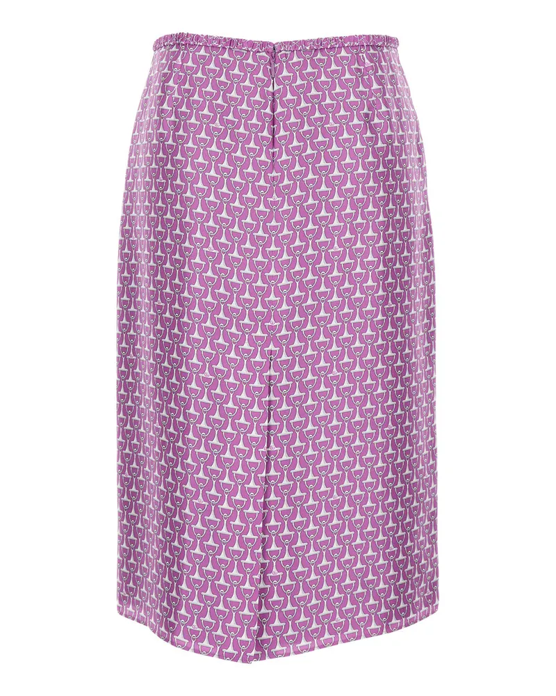 Gucci Women's Skirt Violet Silk Purple