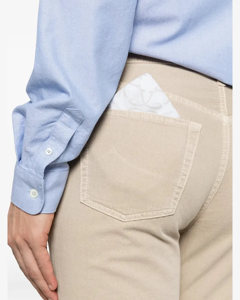 Jacob Cohën Men's Edo Logo-Embroidered Jeans Ss26 M Beige