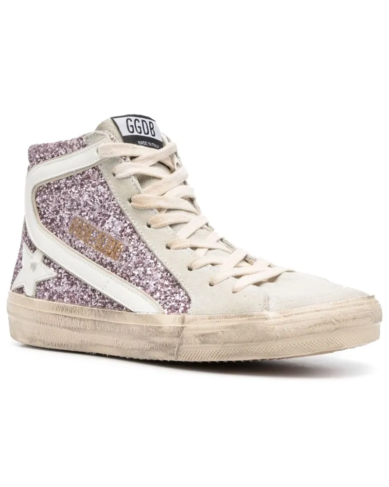 Golden Goose Glitter with Zipper Sneaker — Multicolor Multicolor