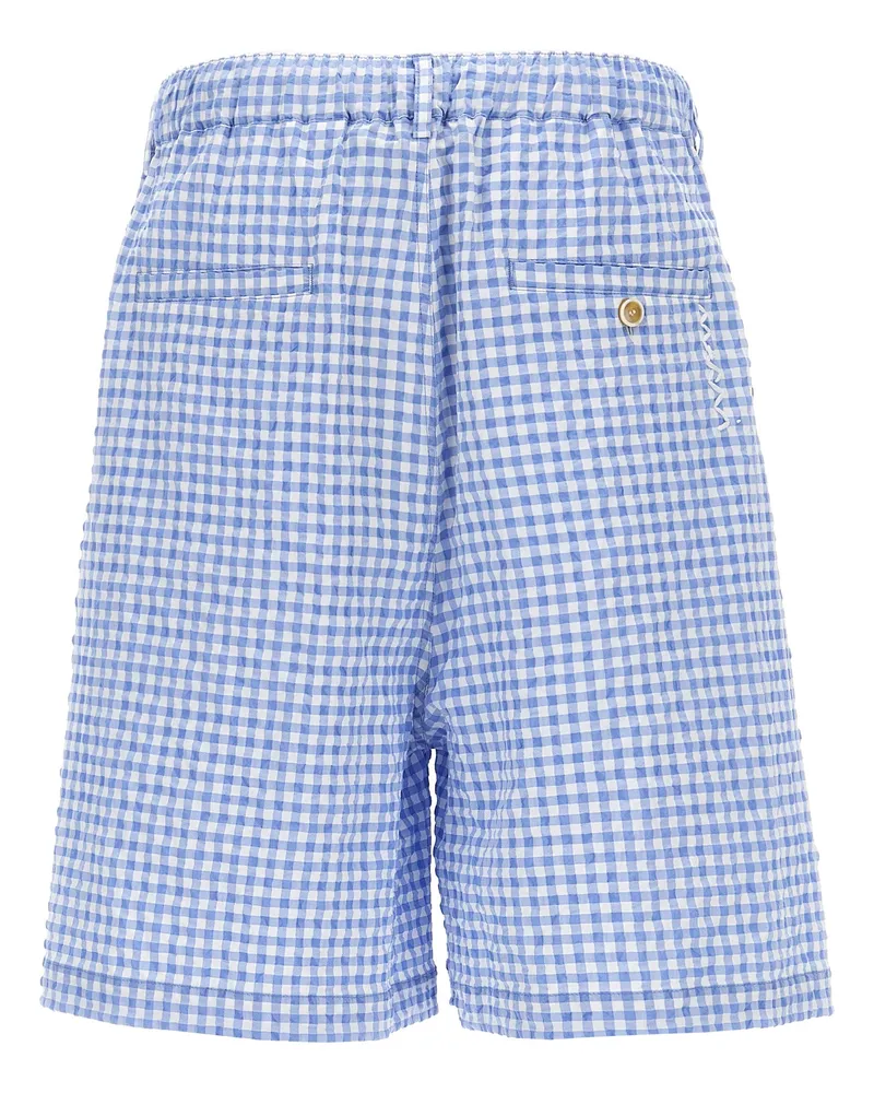 Marni Men's Blue Polyamide Bermuda Shorts Blue