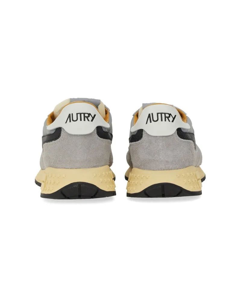 AUTRY Men's Sneakers Reelwind Multicolour Nylon Trainers Gray