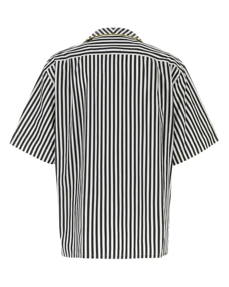 Dolce & Gabbana G5ol5tfr52g S8057 Rigato Exterior: Cotton Silk Camicie Shirt Black