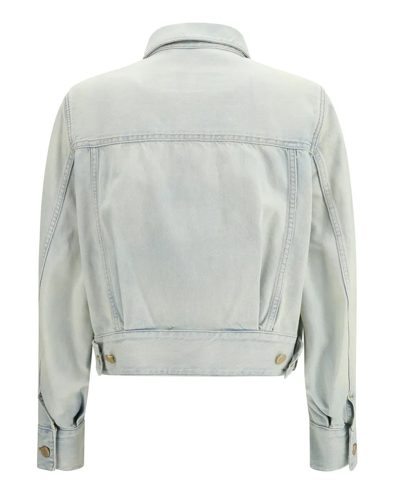 Jacob Cohën Women's Denim Jacket Medium Blue Cotton; Lyocell Blue
