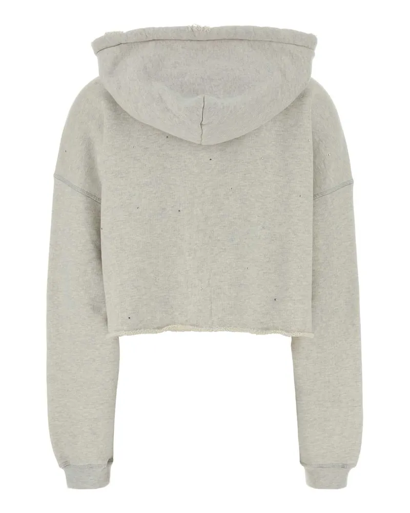 Golden Goose Women's Grey Cotton Sweatshirt Vintagegraymelange Exterior: Felpe Gray