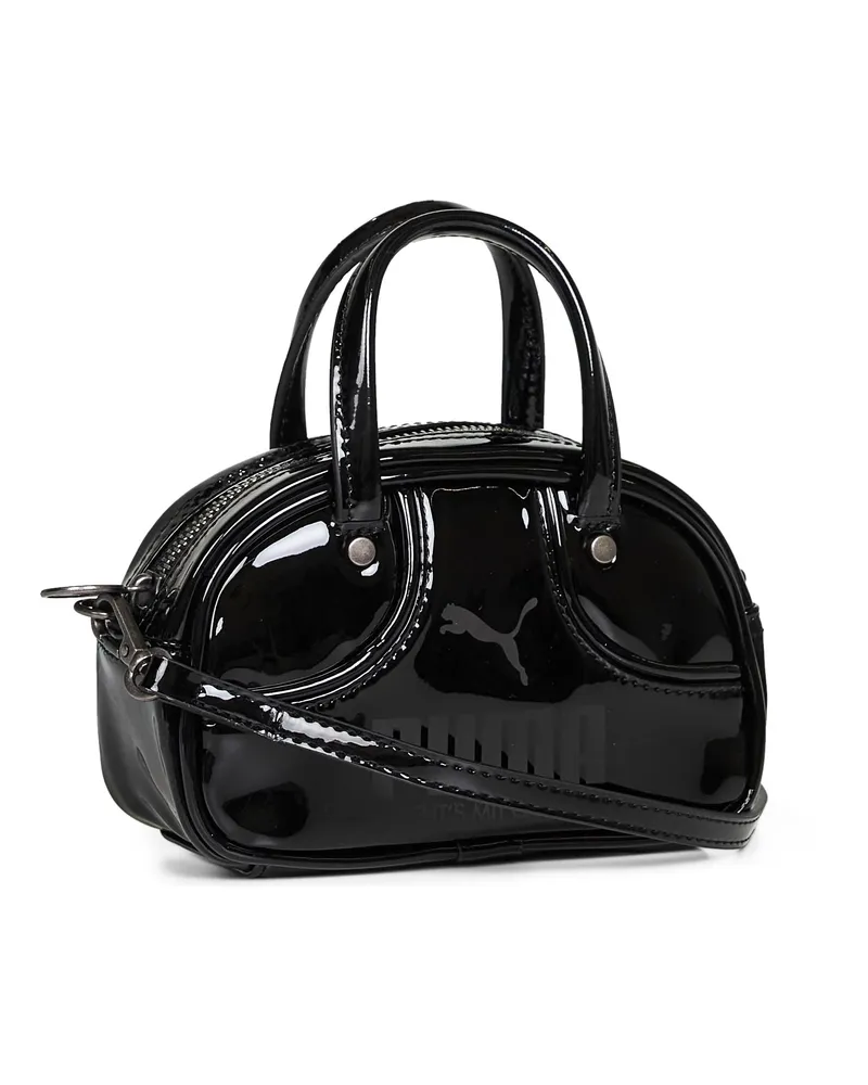 Puma Women's 1976 Micro 1 L Handbag Black Recycled Polyurethane Handbags Hand Bags Black