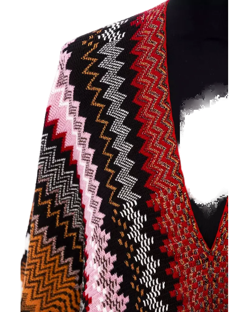 Missoni Multicolor Wool Women Poncho Clothing Multicolor