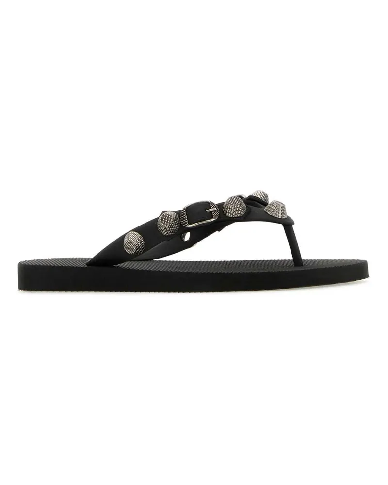 Balenciaga Cagole Thong Slider — Black Black