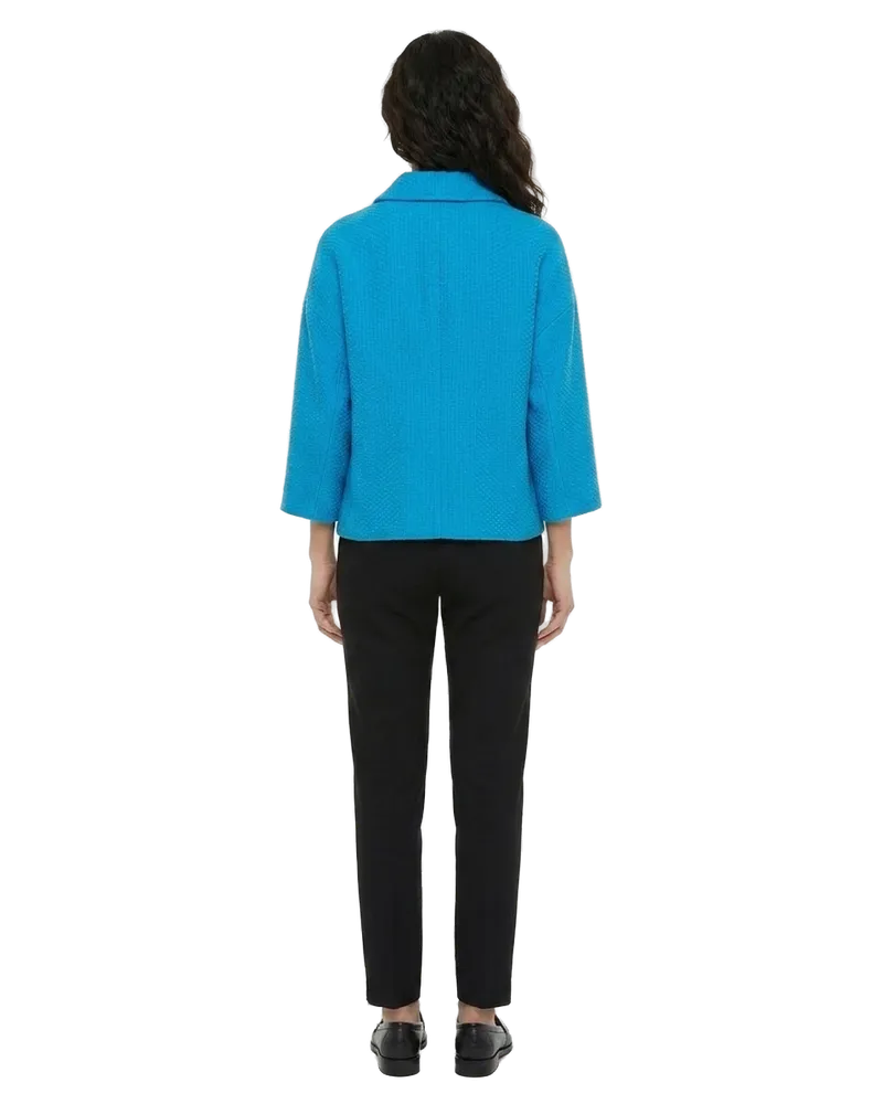 Dolce & Gabbana Woven Cotton Shell Jacket — Blue Blue