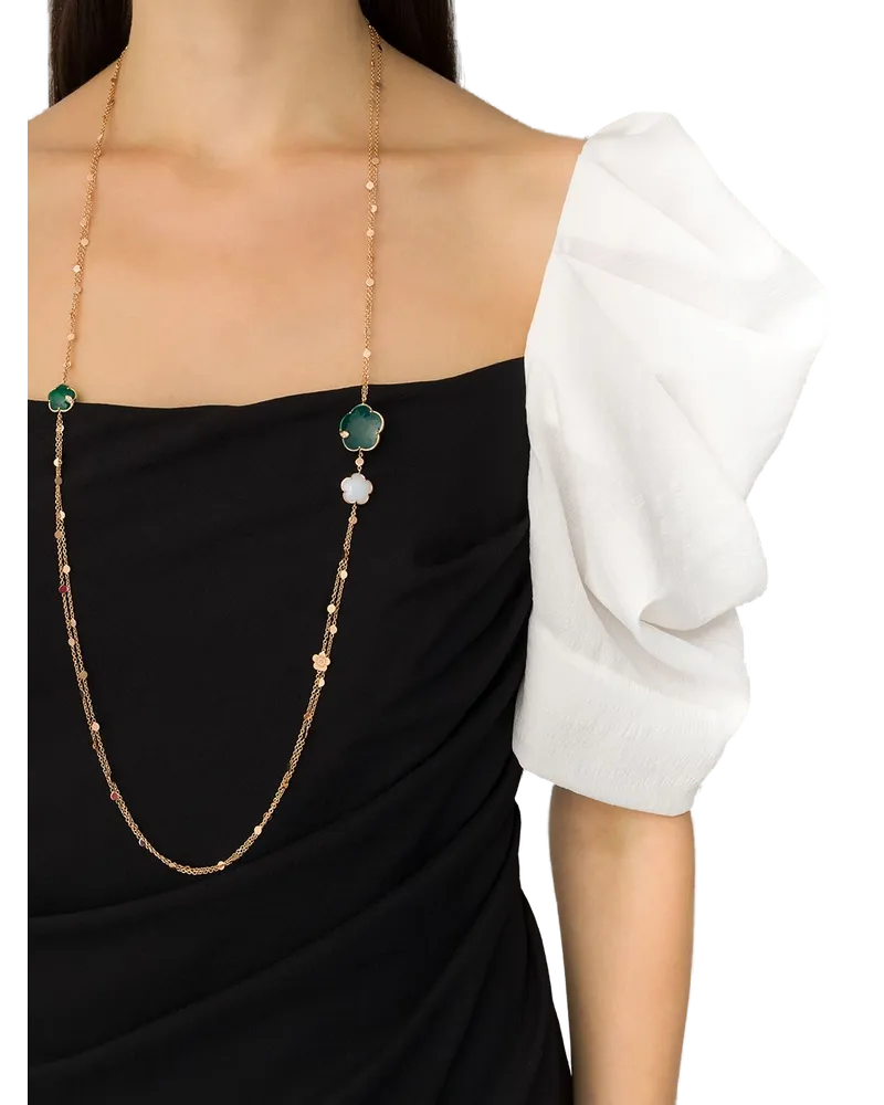 Pasquale Bruni Women's 18kt Rose Gold Diamond Ton Joli Necklace Continuty Rose