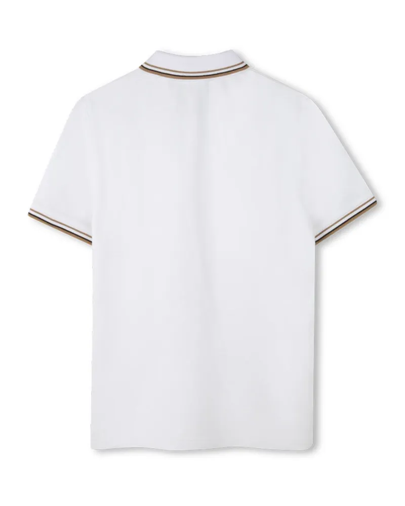 HUGO BOSS Cotton Polo Shirt — White White