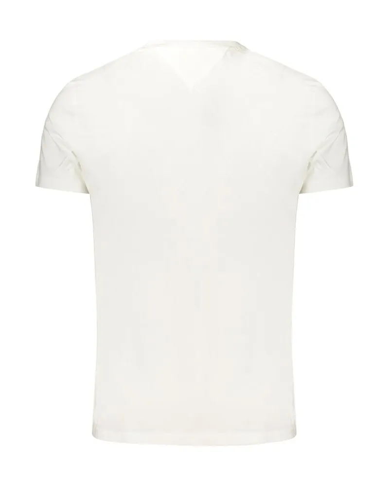 Tommy Hilfiger Logo-Embroidered Cotton T-Shirt — White White