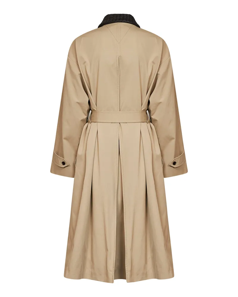Bottega Veneta Women's Trench Coat Sahara Beige Cotton & Raincoats Beige