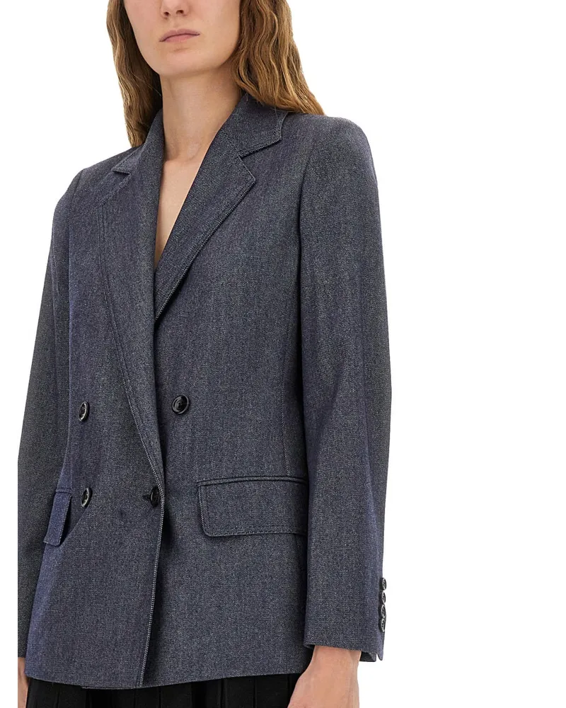 Max Mara Virgin Wool Jacket — Blue Blue