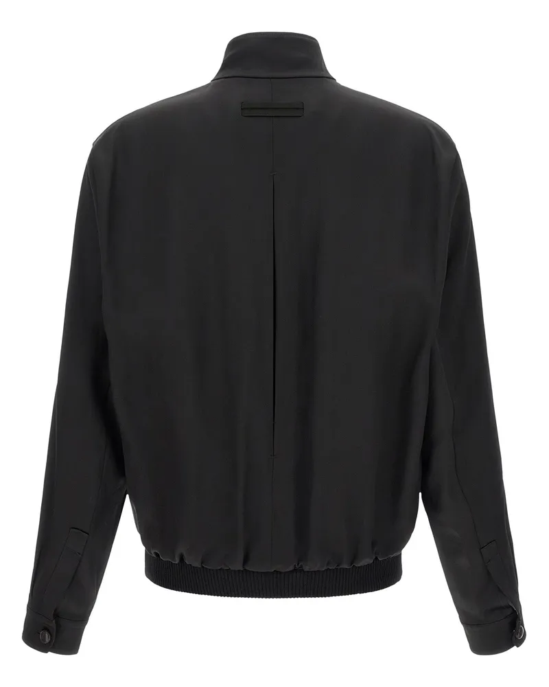 Ermenegildo Zegna Mulberry Silk Sweatshirt — Black Black