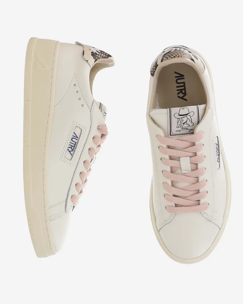 AUTRY Women's Sneakers Dallas Low White Leather Trainers White