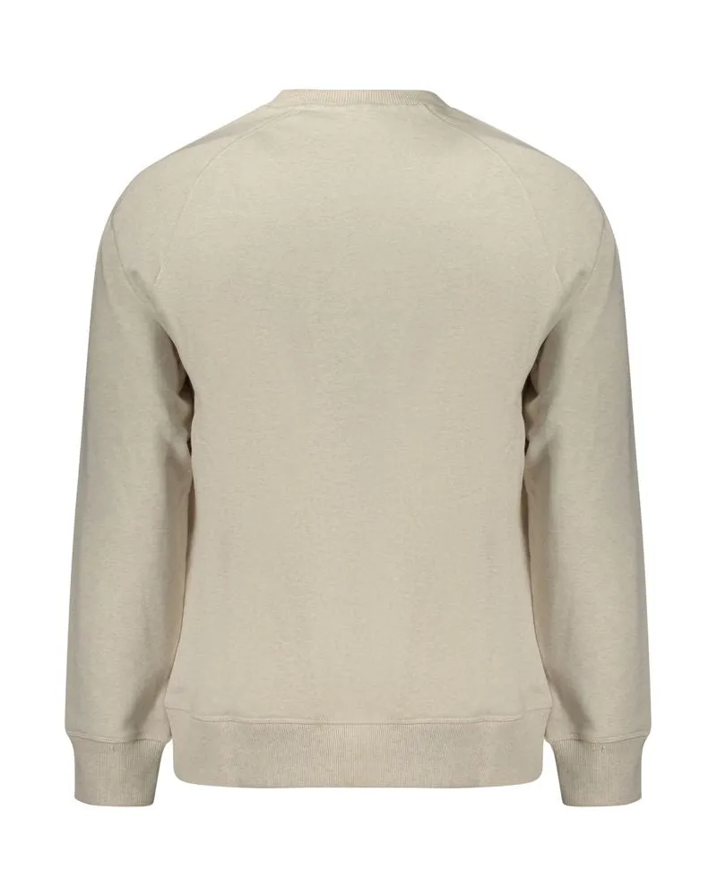 Timberland Cotton Crew Neck Sweatshirt — Beige Beige