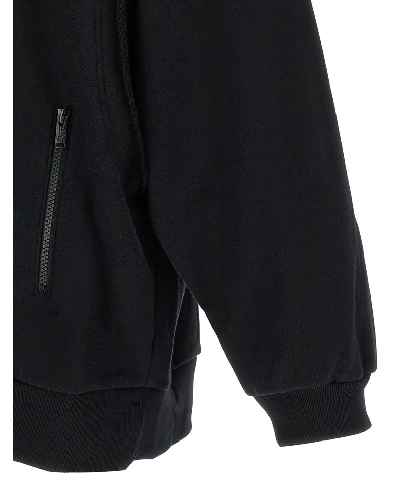 Undercover Photographic-Print Cotton Hoodie — Black Black
