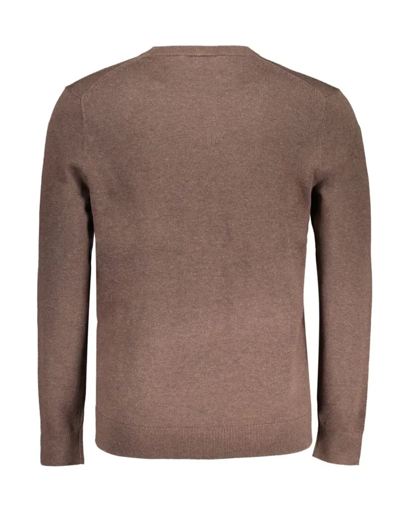 Timberland Crew-Neck Cotton Sweater — Brown Brown