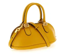 Women's Bolero Top Handle Bag Yellow Calfskin Leather