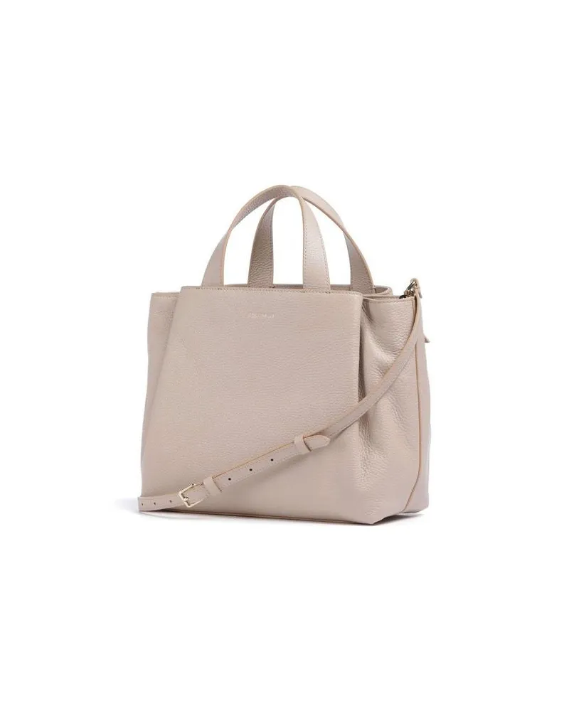 Coccinelle Women's Handbag Beige Cowhide Bags - Handbags Beige