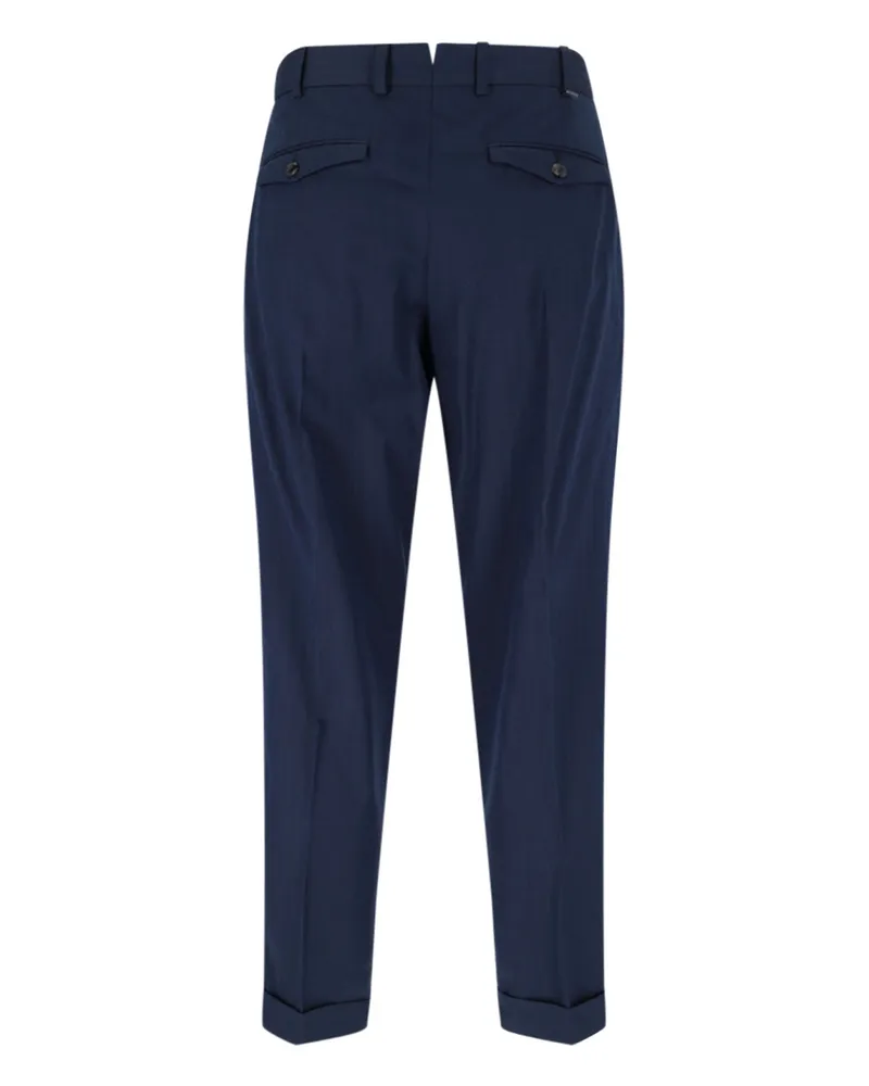 PT TORINO Men's Trousers Blue Cotton Navy