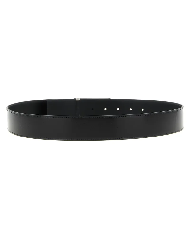 Givenchy Men's Black Calfskin Belt Black