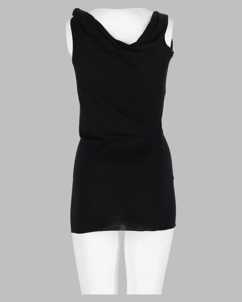 Rick Owens Lilies Laeti Tank Top — Black Black