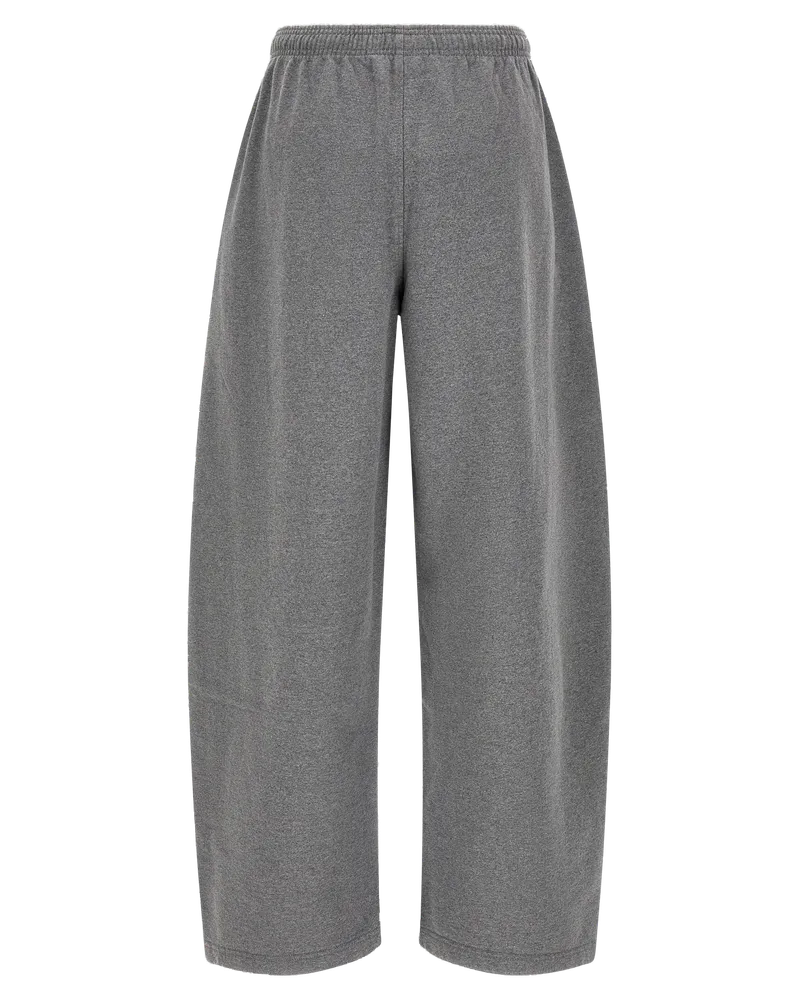Alexander Wang Cotton Wide-Leg Joggers — Gray Gray