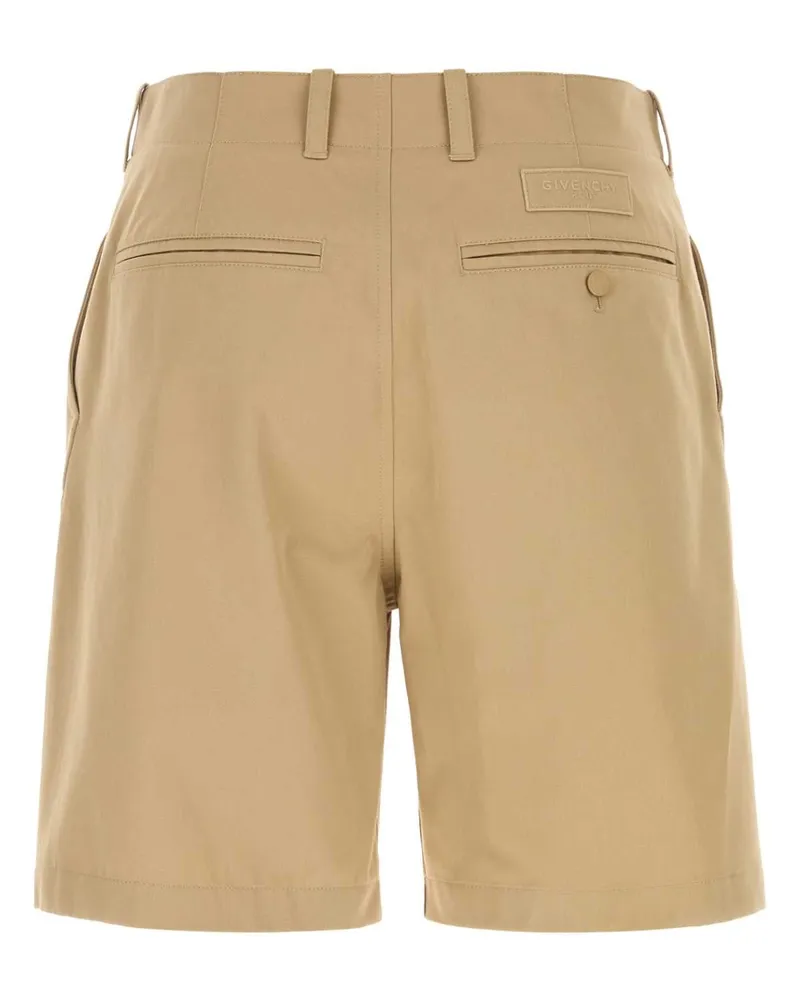 Givenchy Men's Beige Cotton Bermuda Shorts Exterior Beige